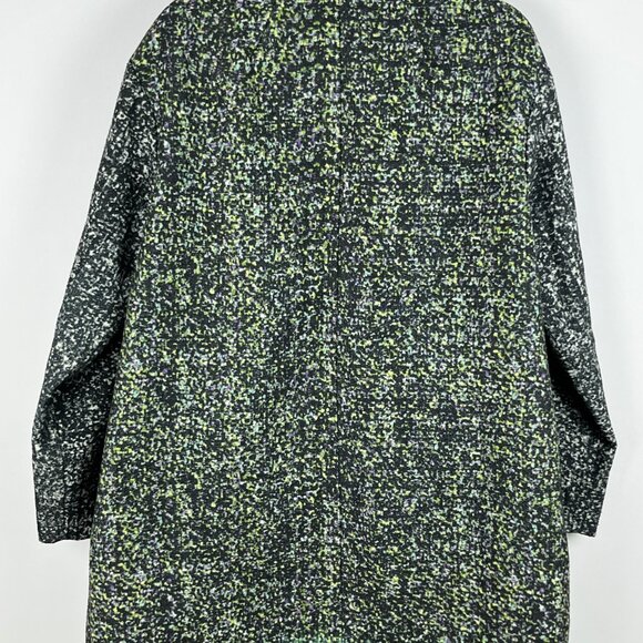 French Connection Pea Coat Size 12 Multicolor Long Sleeve Double Breaster Lined - Picture 9 of 12